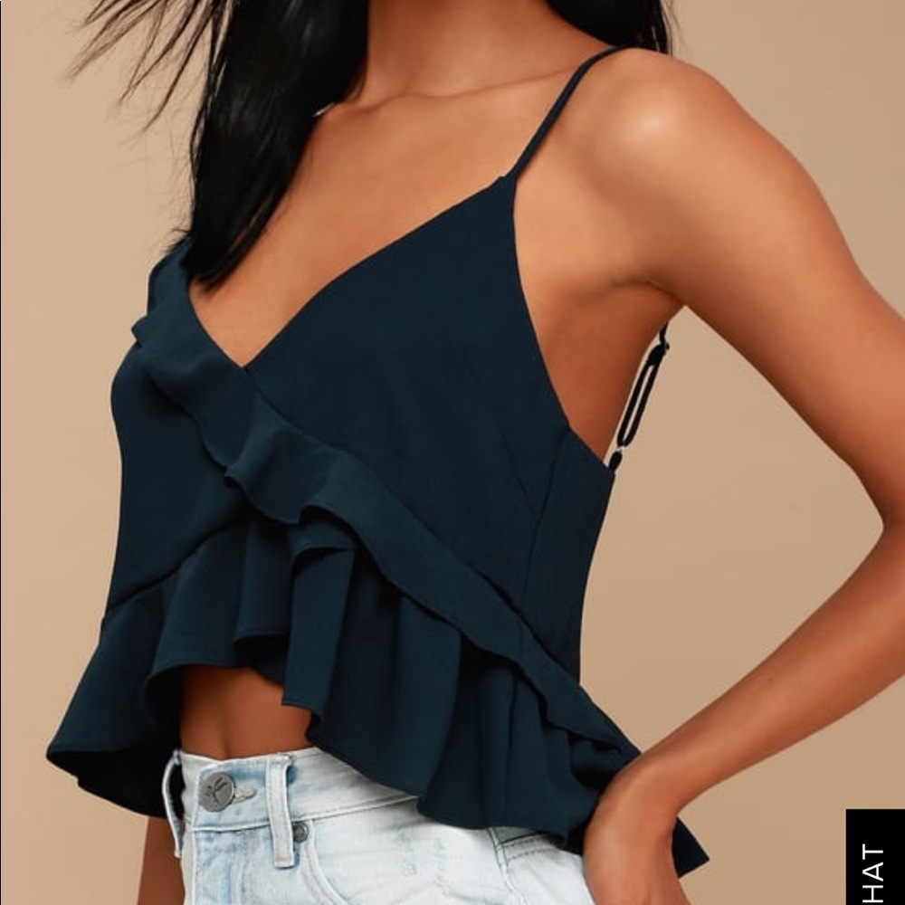 Lulu’s Ruffled Crop Top
